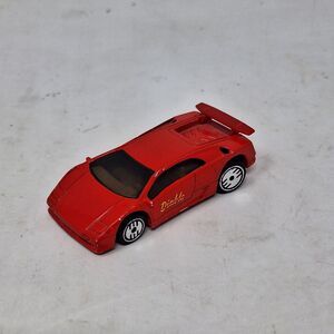 Hot Wheels Vintage Red Diablo Lamborghini 1990 Die Cast 1:64 Scale Toy Car Boys